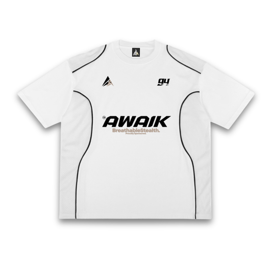 VERTEX PIPED PANEL MESH TEE