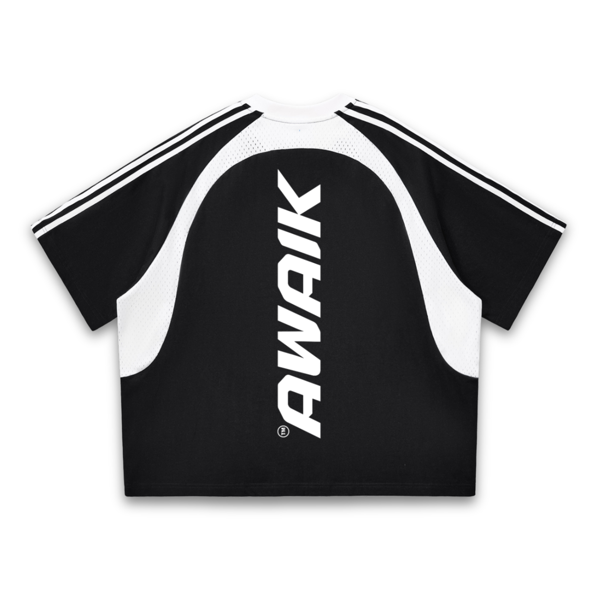 BLACK VERTEX 'PUMP COVER' MESH TEE