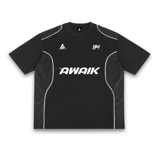 VERTEX PIPED PANEL MESH TEE