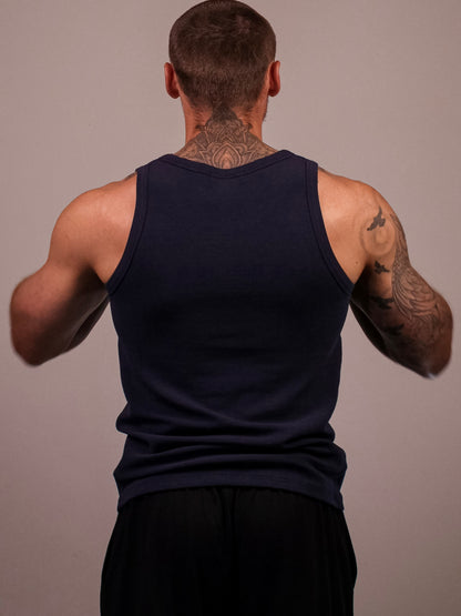NAVY HEAVYWEIGHT RIBBED TANK