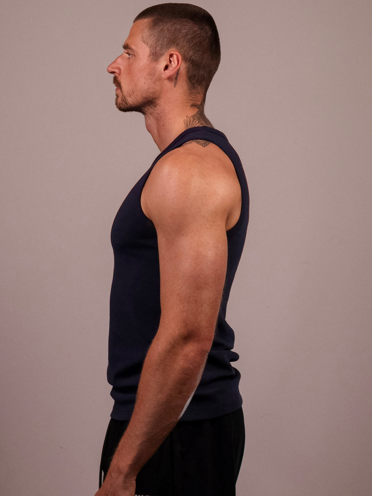 NAVY HEAVYWEIGHT RIBBED TANK