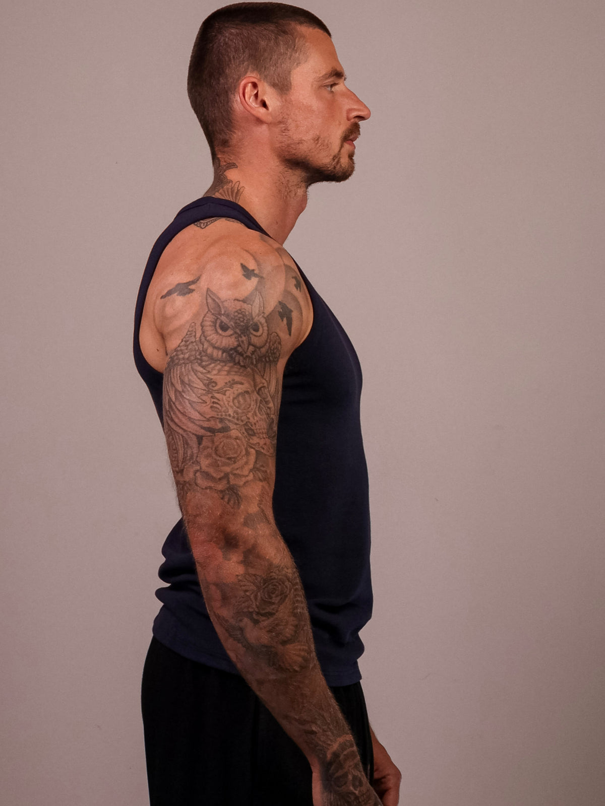 NAVY HEAVYWEIGHT RIBBED TANK