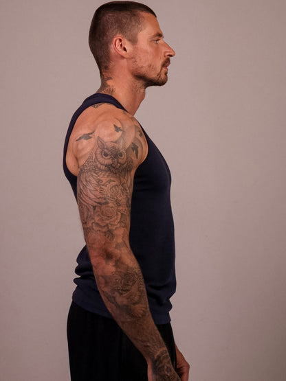 NAVY HEAVYWEIGHT RIBBED TANK