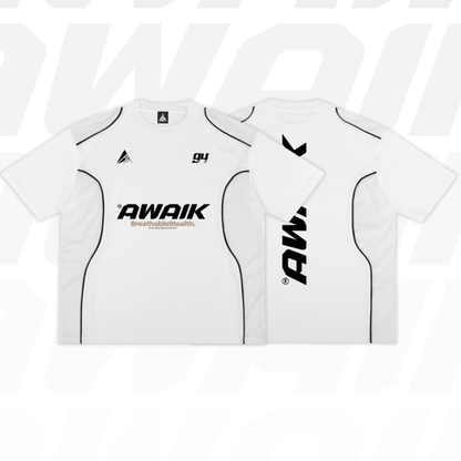 VERTEX PIPED PANEL MESH TEE