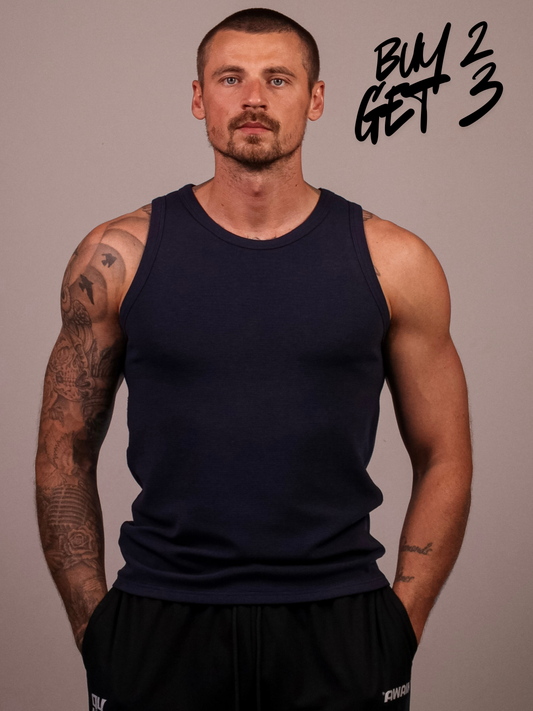 NAVY HEAVYWEIGHT RIBBED TANK